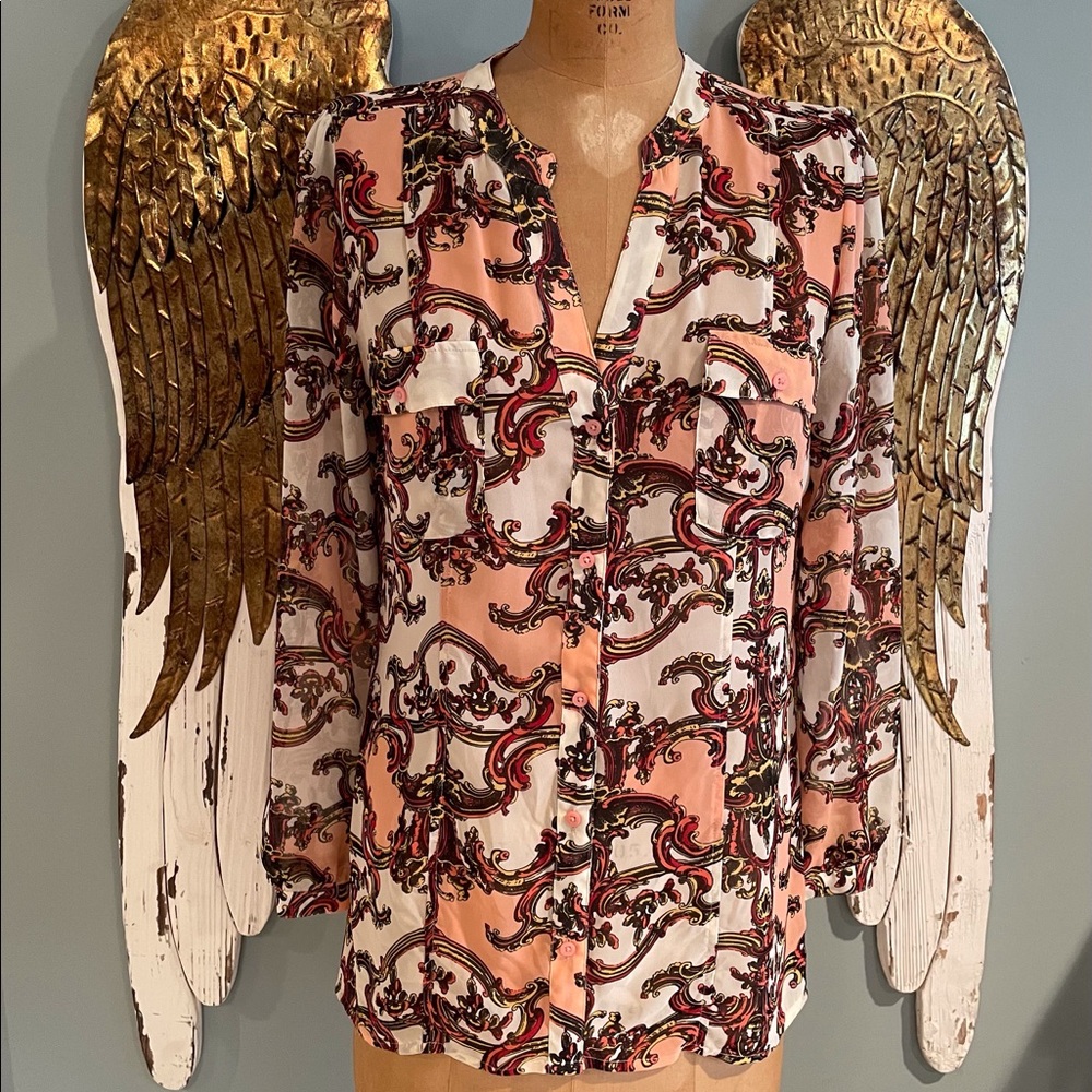 Pink Paisley Blouse